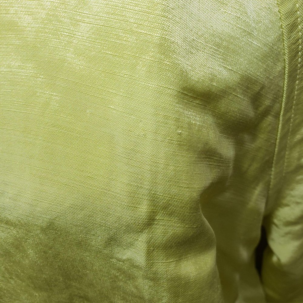 ♦️5/$20 Charter Club Pale Yellow Linen Blend Zip-Up Jacket - Picture 7 of 7